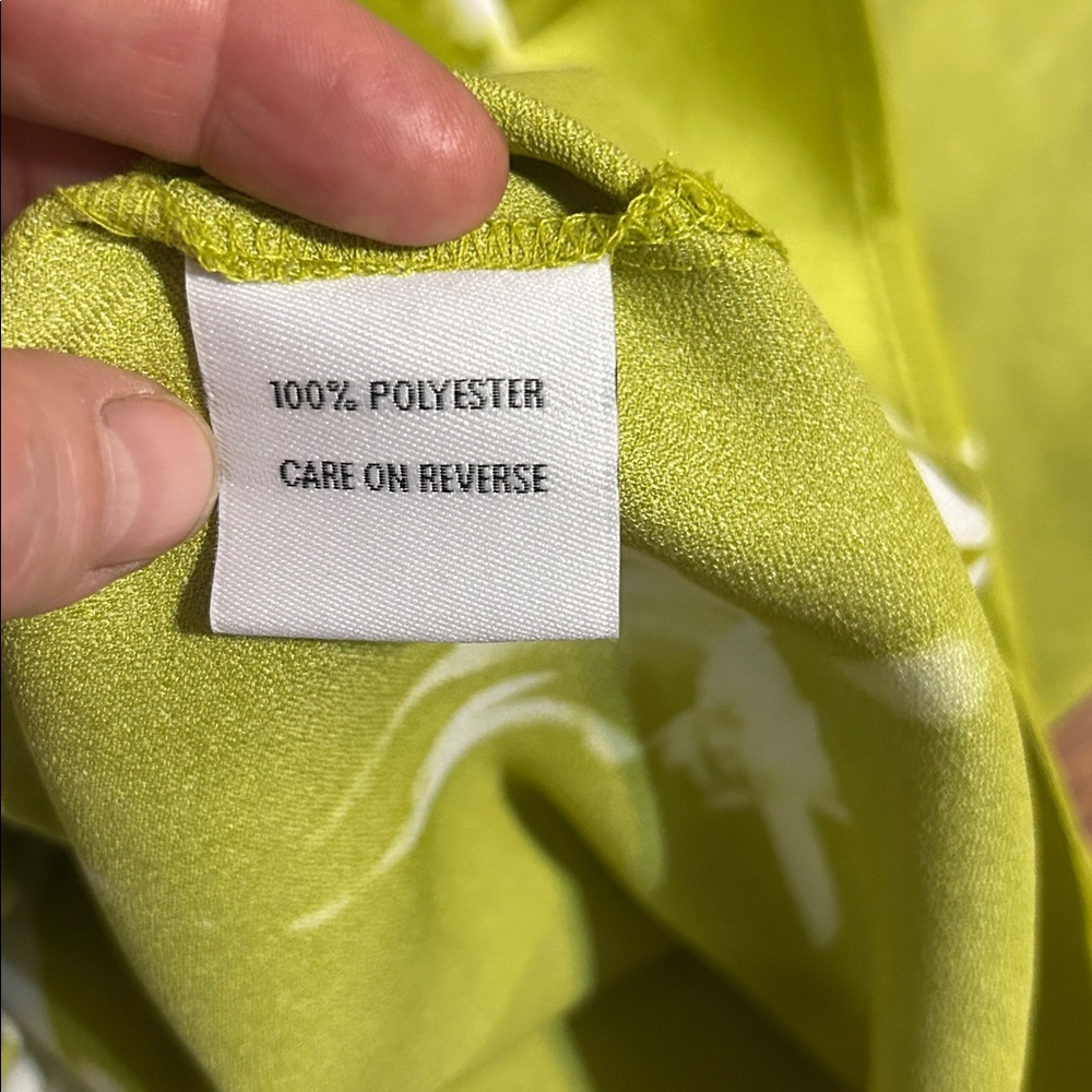 Calvin Klein Lime Green Floral Skirt - Picture 8 of 11